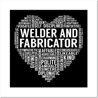 Welder And Fabricator Heart Posters and Art